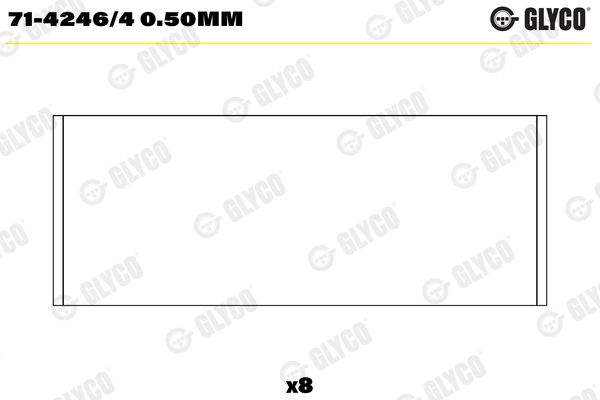 Шатунный подшипник GLYCO 7142464050MM