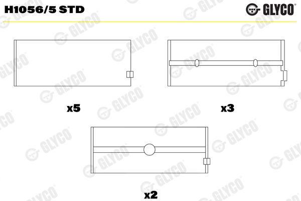 Подшипник коленвала GLYCO H10565STD