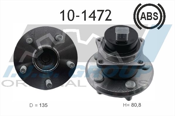 Комплект подшипника ступицы колеса IJS 101472