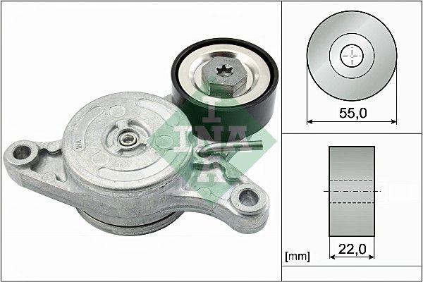 Натяжитель ремня, клиновой зубча INA 534042010