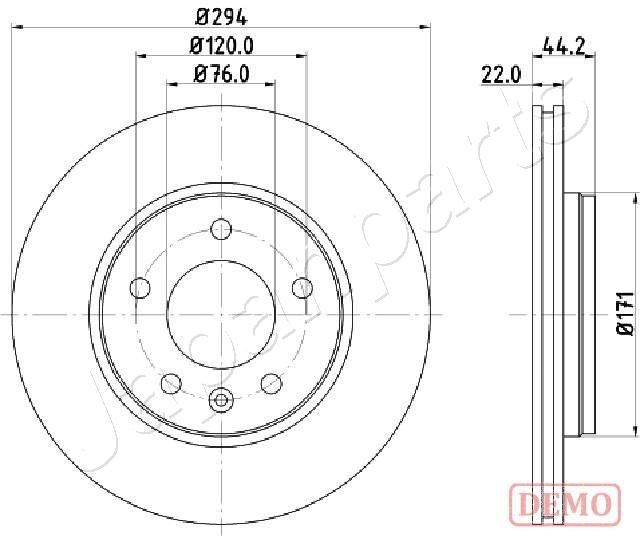 Тормозной диск JAPANPARTS DP0925C