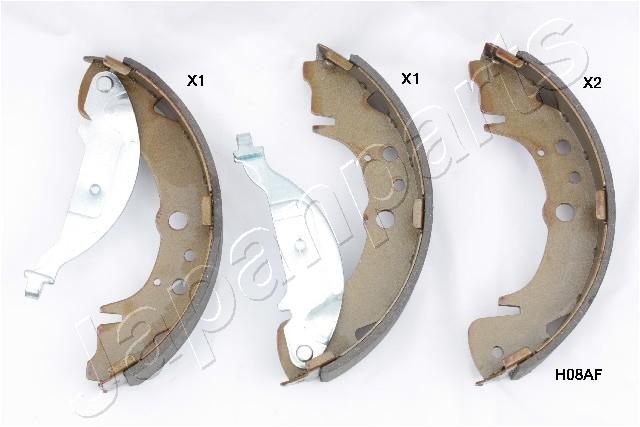 Комплект тормозных колодок JAPANPARTS GFH08AF