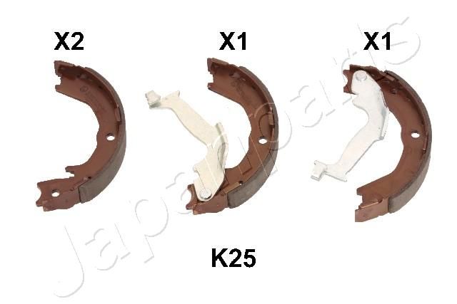 Комплект тормозных колодок, стояночная тормозная система JAPANPARTS GFK25AF