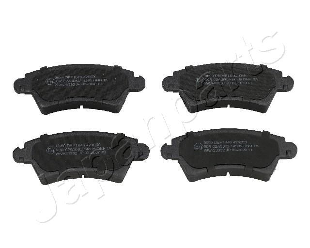Комплект тормозных колодок, дисковый тормоз JAPANPARTS PA0659AF