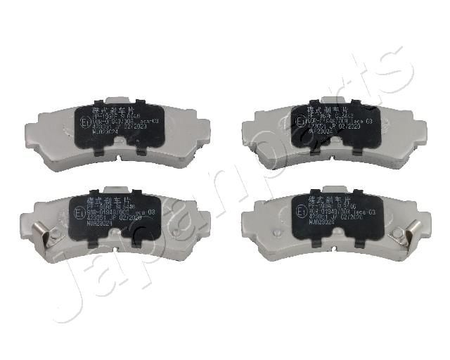 Комплект тормозных колодок, дисковый тормоз JAPANPARTS PP196AF