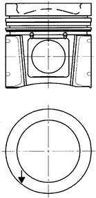 Поршень KOLBENSCHMIDT 40033600