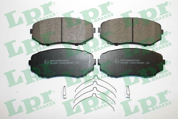 Комплект тормозных колодок, дисковый тормоз LPR 05P2207