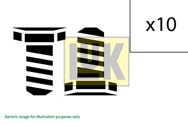Комплект болтов, маховик LUK 411013312