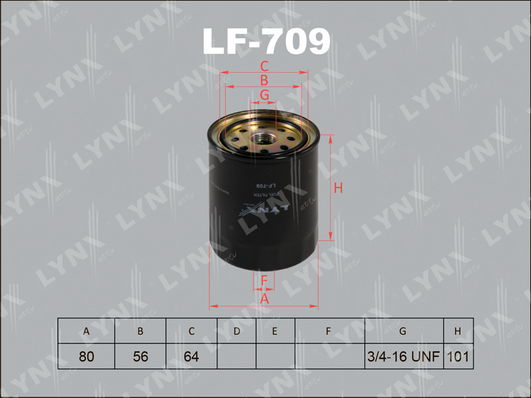 Топливный фильтр LYNX LF709