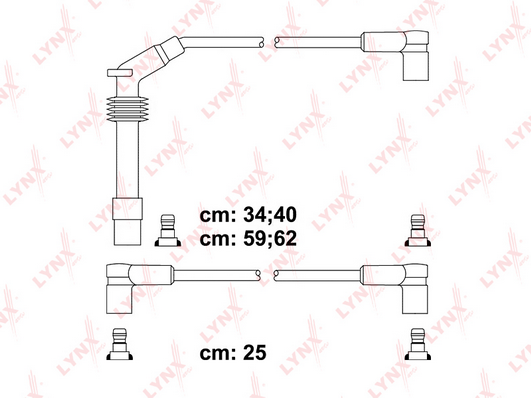 Комплект проводов зажигания LYNX SPE5933