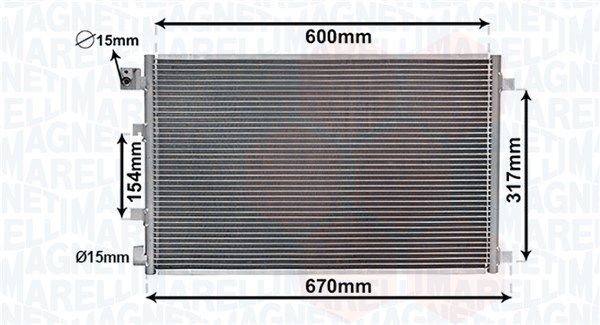 Конденсатор, кондиционер MAGNETI MARELLI 350203879000