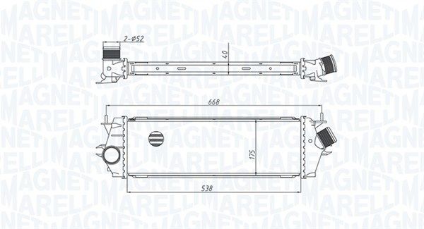 Интеркулер MAGNETI MARELLI 351319205340