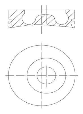 Поршень MAHLE 0160200