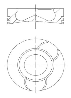 Поршень MAHLE 0400300
