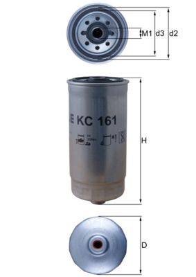 Топливный фильтр MAHLE KC161