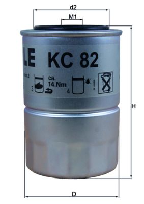 Топливный фильтр MAHLE KC82D