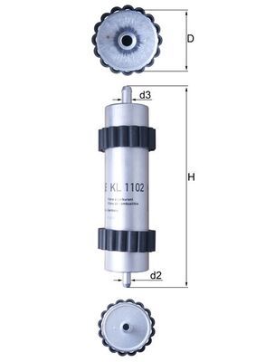 Топливный фильтр MAHLE KL1102