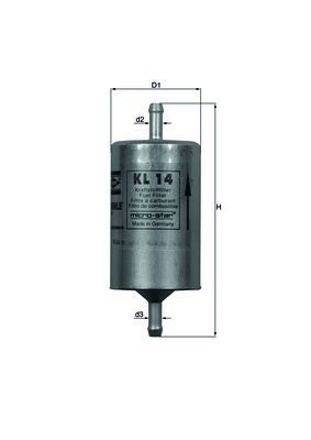 Топливный фильтр MAHLE KL14