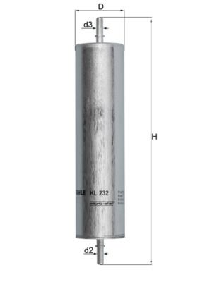 Топливный фильтр MAHLE KL232