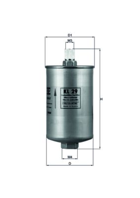 Топливный фильтр MAHLE KL29