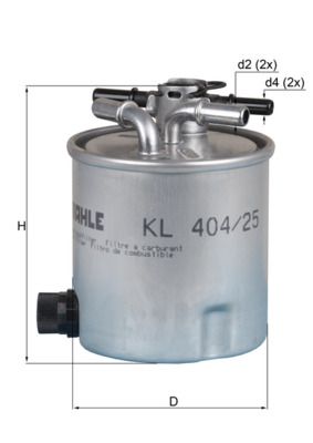 Топливный фильтр MAHLE KL40425