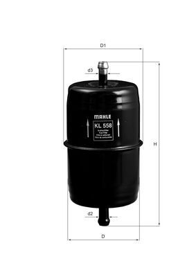 Топливный фильтр MAHLE KL558