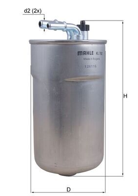 Топливный фильтр MAHLE KL792