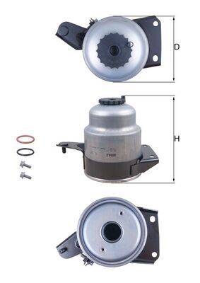 Топливный фильтр MAHLE KL829D