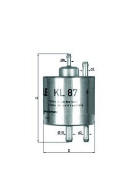 Топливный фильтр MAHLE KL87