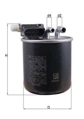 Топливный фильтр MAHLE KL948