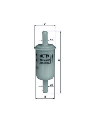 Топливный фильтр MAHLE KL97