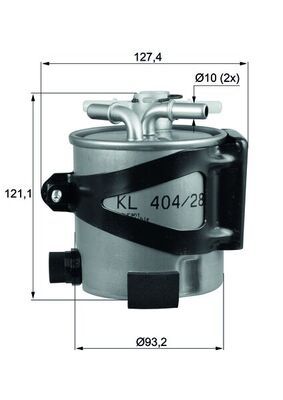 Топливный фильтр MAHLE KLH4425
