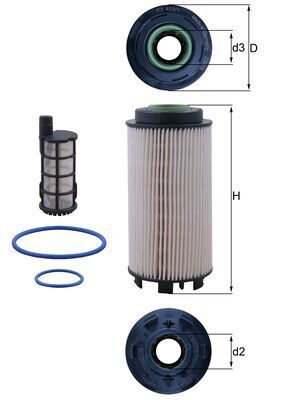 Топливный фильтр MAHLE KX4031KIT