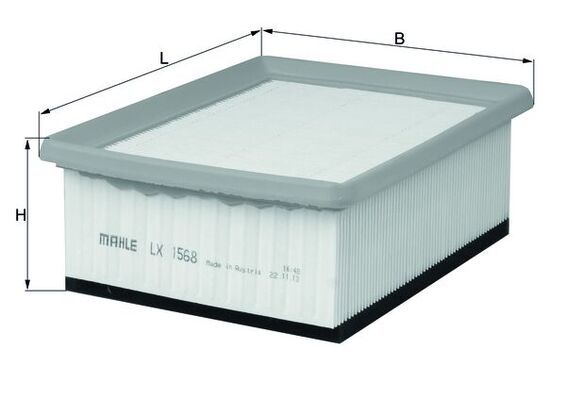 Воздушный фильтр MAHLE LX1568