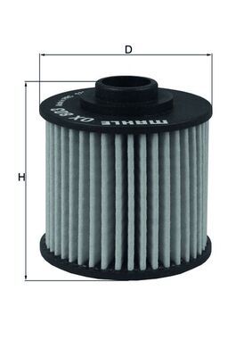 Масляный фильтр MAHLE OX803