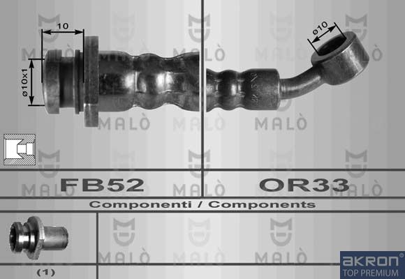 Тормозной шланг MALO 80120