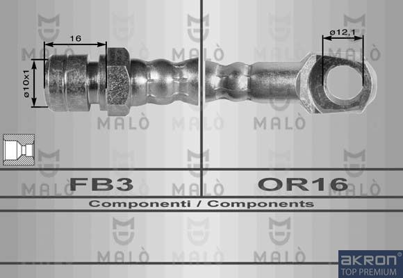 Тормозной шланг MALO 8014
