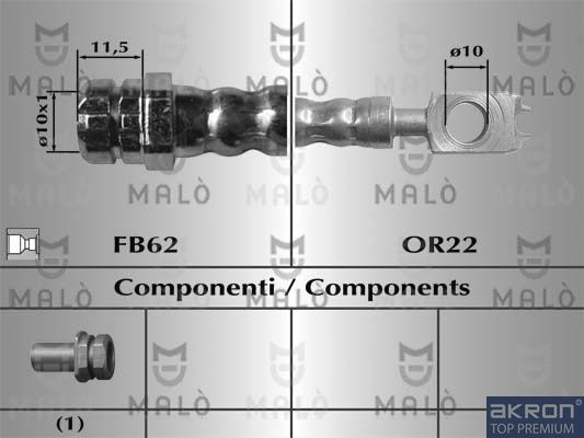 Тормозной шланг MALO 80160