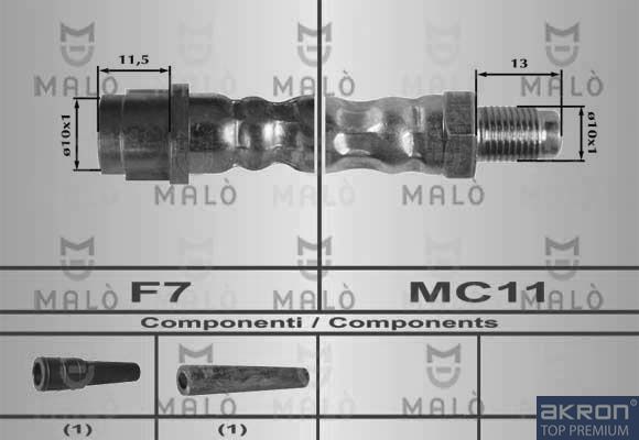Тормозной шланг MALO 80196