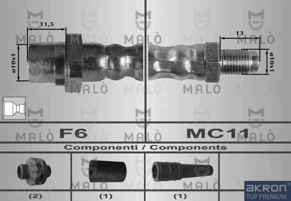 Тормозной шланг MALO 80266