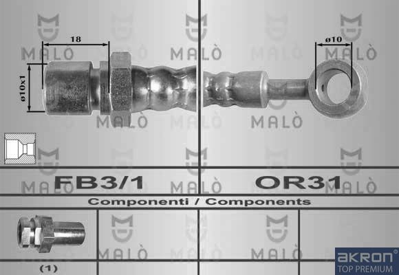 Тормозной шланг MALO 80312