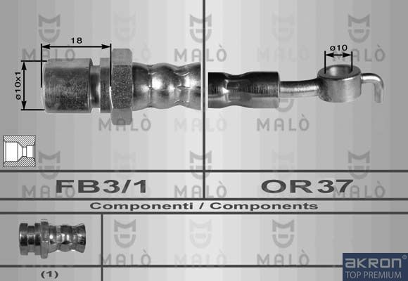 Тормозной шланг MALO 80322