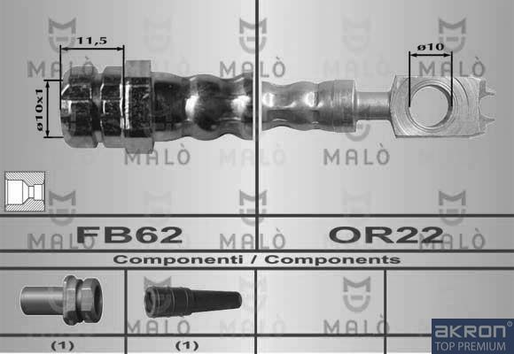 Тормозной шланг MALO 80392