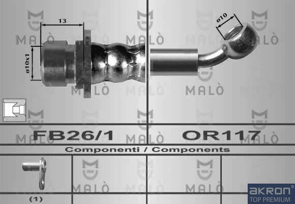 Тормозной шланг MALO 80459