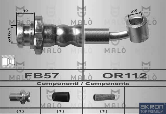 Тормозной шланг MALO 80576
