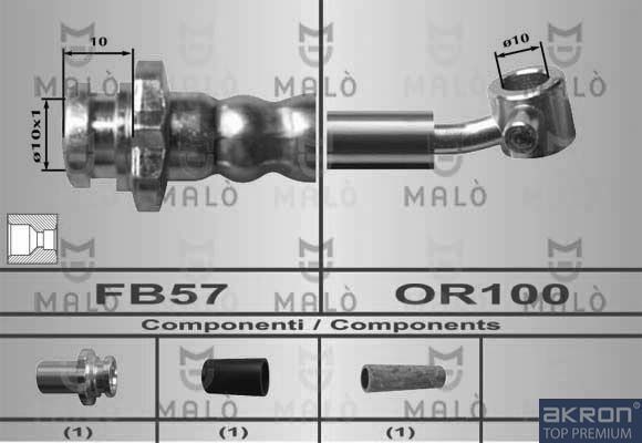 Тормозной шланг MALO 80577