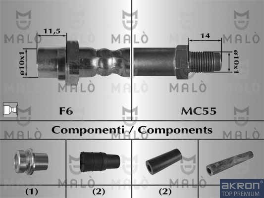 Тормозной шланг MALO 80657