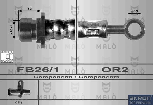 Тормозной шланг MALO 8069