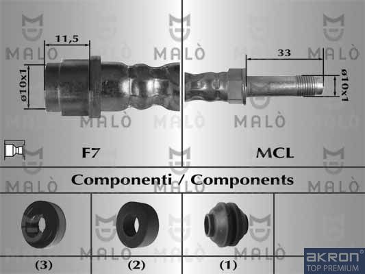 Тормозной шланг MALO 80721