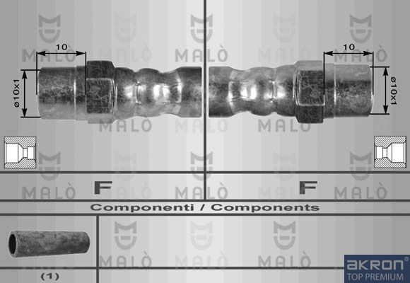 Тормозной шланг MALO 8256
